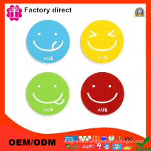 Spring Sales Coasters Set of 6 Smile Face Cute Design Home Furnishings High Quality